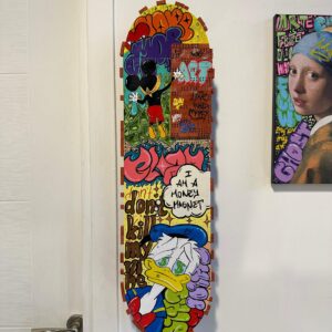 Pop Art Skateboard Tablo