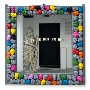 Design Wall Mirror Color Skull