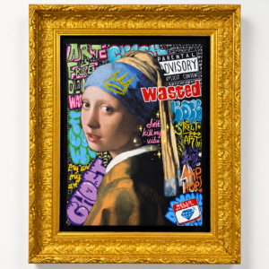 İnci Küpeli Kız Pop Art Tablo
