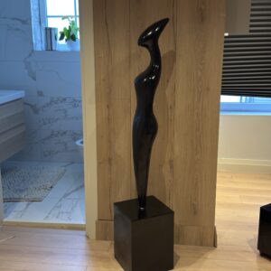 Black woman abstract sculpture