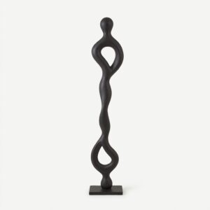 Black Abstract Sculpture 200 cm